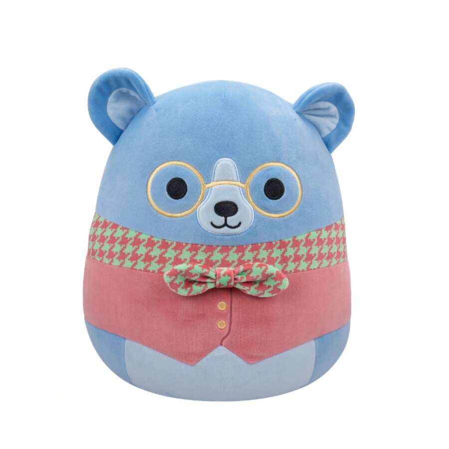 Squishmallows 5英寸小熊Ozu,Kellytoy官方授权毛绒玩具,色彩缤纷,柔软舒适,是送给孩子(男孩女孩皆宜)的礼物,可水洗,柔软有嚼劲,适合所有年龄段。 - Ozu - 查看 1