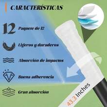Overgrip para Raqueta de Tenis, Accesorio Deportivo(Blanco) - Multicolor - Ver 3