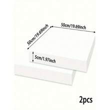 45D High Density Foam Seat Cushion 19.69"X19.69"X1.97" - Provides Firm Support For Dining Chair Seats And Wheelchair Replacements | Premium Foam, Durable Comfort, White, Black, Gray (50*50*5cm) - Black - View 9