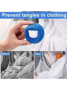 6件套/1个装/适用于洗衣机。这些烘干球可重复使用，减少衣物褶皱，无需烘干即可节省洗衣机时间。洗衣机、洗衣机清洁剂、免费试用中心、洗衣、滚筒式烘干机、洗衣球 - 彩色 - 查看 7