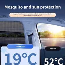 Car Mosquito Net Sunshade – Breathable Mesh Window Screen For UV Protection, Privacy & Bug-Free Ventilation - Multicolor - View 3