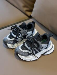 Zapatos deportivos nuevos para niños, nuevos estilos de primavera 2026 para niños, zapatos casuales versátiles de primavera/verano para niñas - Negro - Ver 5