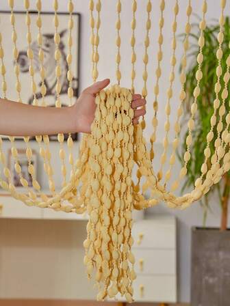 1pc Thickened String Curtain Lantern Curtain Fluffy Ball Curtain, Rental Home Decor Door Curtain, Hanging Curtain, Window Curtain, Partition Curtain