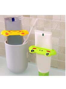 1pc Cartoon Frog Toothpaste Squeezer, Pink Pig Toothpaste Dispenser, Toothpaste/Lotion/Cream Squeezer, Manual Squeeze Tube Roller For Toothpaste, Lotion, Hair Dye, Ointment, Stainless Steel Toothpaste Squeezer - Multicolor - View 3