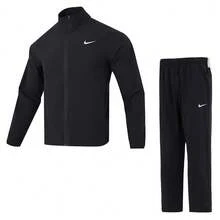 Nike Men's Sports Set AS M NK DF FORM JKT Quick-Dry Jacket + AS M NK DF FORM PANT ALT Quick-Dry Fitness Sports Pants - Black - View 1