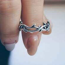 An Adjustable Ring - Stylish And Unique Design, Luxurious Alloy Fashion Piece, Inspired By Vintage Style - 銀色 - 查看 6