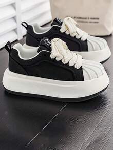 New Men's Thick Sole Comfortable Lightweight Versatile Casual Sneakers, Minimalist Fashion