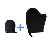 1/2/3 Pcs Reusable Body & Face Tanning Gloves, Double-Sided Lotion Applicator, Washable Back Scrubber Gloves, Super Soft No Streak - Random Lanyard Style - Multicolor - View 14