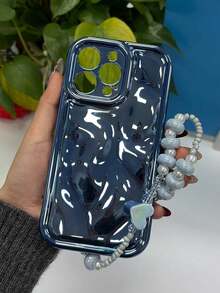 带挂绳的 Apple 蓝色手机壳 适用于 iPhone 15/15Pro/15Plus/15Promax