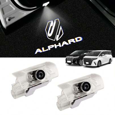 トヨタ 新型アルファード 40系 30系 車用ドアシルランプ LEDライト レーザーロゴ付き アルファード AAHH4#/AGH4 (日本語に翻訳)# ドアウェルカムライト特別デザインオリジナル交換高輝度カスタマイズパーツアクセサリードアライト輝度向上取り付けツール運転席と助手席用 2 個セット