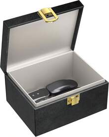 [Lanpard] リレー攻撃キーケース 電波遮断キーケース 盗難防止攻撃ボックス スマートキーケース 電波遮断 車の盗難防止 信号遮断ボックス RFIDロック スマートキーボックス 車の盗難防止 コンパクト すべての車種に適しています - ブラック - チェックする 1