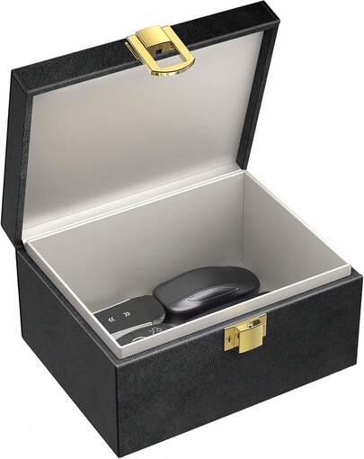 [Lanpard] リレー攻撃キーケース 電波遮断キーケース 盗難防止攻撃ボックス スマートキーケース 電波遮断 車の盗難防止 信号遮断ボックス RFIDロック スマートキーボックス 車の盗難防止 コンパクト すべての車種に適しています