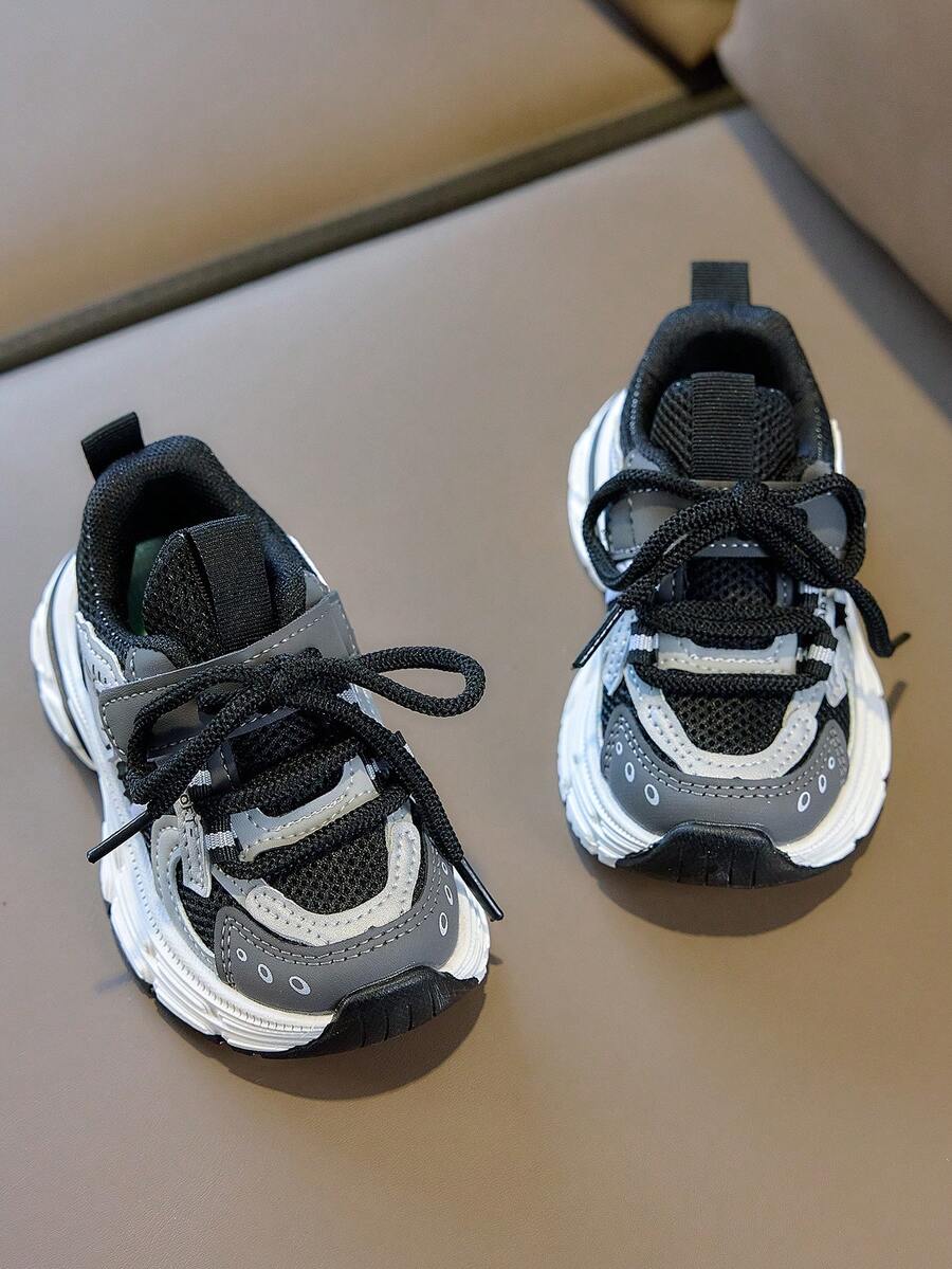 Zapatos deportivos nuevos para niños, nuevos estilos de primavera 2026 para niños, zapatos casuales versátiles de primavera/verano para niñas - Negro - Ver 1
