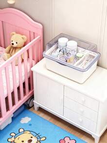 Baby Supplies, Bottle Storage Box, Dust Cover, Draining Rack, Baby Tableware, Toys, Newborn Complementary Food Storage Box - Multicolor - View 9