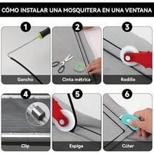 CXJYSD Kit De Reparación De Malla De Fibra De Vidrio Resistente Con Herramientas,Repelente De Insectos Para Ventanas,Puertas,Patios Y Porches. (Negro, 48x118(120x300cm)) - Negro - Ver 4