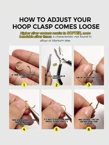 1件925纯银16g铰链式耳环 - 耳骨环、耳廓环、鼻环、鼻中隔环、无缝卡扣耳环、迷你耳环、耳屏环、耳骨环、耳廓穿孔环、银色无缝耳骨耳环，适合男女日常佩戴（6-12毫米），柔软纯银材质，请小心轻放。 - 18G Hinged Hoop - 查看 11