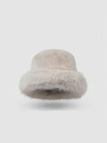 1顶优质宽檐羊毛帽，新款女士秋冬保暖羊毛帽，护耳防风帽，渔夫帽防寒套装 - 彩色 - 查看 8