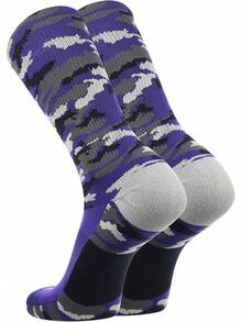 Calcetines de rendimiento TCK Sports Elite Woodland Camo - Púrpura (Purple Camo) - Ver 3