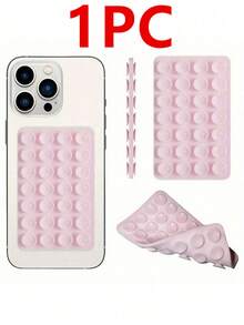 1pc Silicone Sticky Phone Handle, Suction Cup Phone Case Stand, Hands-Free Sticky Phone Grip Handle, Suitable For Selfie And Video, Phone Finger Grip Stand - Multicolor - View 26