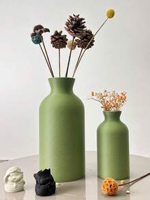 A Modern Minimalist Dry Vase Pampas Grass Vase, Home Decor Vase, Modern Farmhouse Decor, Table Centerpiece Gifts Birthday Graduation Back To School Room Decor School Supplies Flower Vase Glass Vase