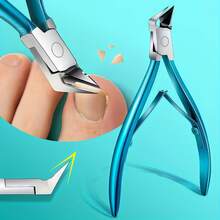1 件装专业指甲钳，内置厚指甲专用刀头，可修剪指甲边缘，兼具美甲剪、足部护理工具、角质层去除器功能，浅米色趾甲钳，批量指甲钳，专业美甲套装必备，修脚工具，指甲清洁套装，基础足部护理用品，指甲护理工具，符合人体工学的指甲钳，专业级钳子，结构坚固，边缘光滑，沙龙专业级，足科治疗工具