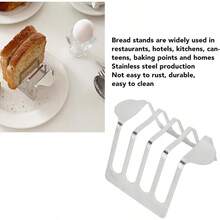 MX Stainless Steel Toast Rack Kitchen Breakfast Bread Holder Toast Rack For Home And Restaurant Use Unique Kitchen Decoration Style 1 - 樣式1 - 查看 4