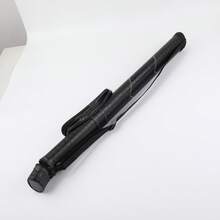 Pool Cue Case With Accessories Bag & Adjustable Strap - Crocodile Pattern Stitched Design, Portable Billiards Travel Storage (1/2 Structure)