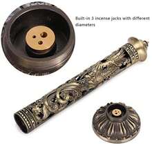 Soporte de incienso, palo de incienso largo clásico, soporte de toalla de incienso de bronce de metal, para hogar, oficina, yoga, manualidades, decoración budista(default) - Multicolor - Ver 7