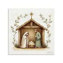 1 Bộ tranh thêu chữ thập in, Quà tặng tôn giáo, Bộ dụng cụ thêu chữ thập Chúa Jesus giáng sinh tự làm, Lưới giữa 11CT in không thiết kế, Cảnh cổ điển thủ công, Quà lưu niệm trang trí nhà cửa - Nhiều màu - Xem 13