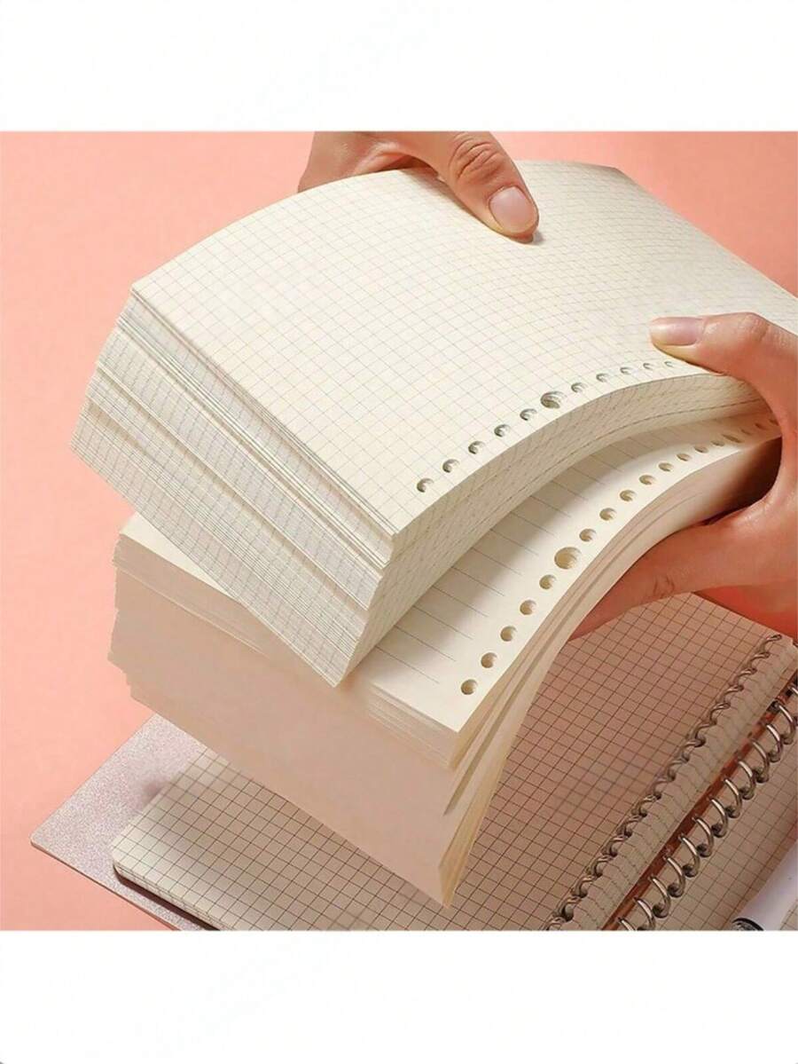 A4/B5/A5 Notebook Refill Inserts (60 Sheets, 120 Pages), 30 Holes/26 Holes/20 Holes, Lined And Grid Ruled, Suitable For Loose Leaf Binder Notebooks