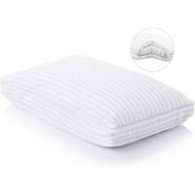 Dual-Support Queen Pillow - Convoluted Memory Foam With Gelled Fiber Fill - mặc định - Xem 1