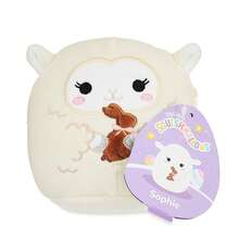 Squishmallows 官方 5 英吋乳白色小羊 Sophie 與巧克力兔子 超柔軟毛絨玩偶 兒童適用 - 蘇菲 - 查看 3