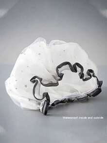 1/3/5pcs Reusable Travel Shower Cap, Waterproof Printed Elastic Shower Cap, Suitable For Travel, Face Washing, Bathing, Cooking, Makeup. Can Be Given As Christmas And Valentine's Day Gifts To Ladies, Family, Friends And Classmates.