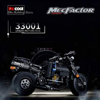 3D Motorcycle Puzzle Building Blocks Toy Car, Assembled Sports Car Model, Children's Toy, Birthday/Holiday Gift For Boys