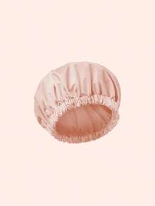 1pc Reusable Women's Shower Cap, Large Waterproof Bathing Cap, Washable With Elastic Band, Suitable For Long Hair And Braids