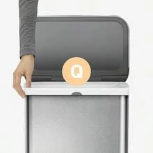 WSXC Code Q Custom Fit Drawstring Trash Bags In Dispenser Packs 20 Count 50-65 Liter/ 13.2-17.2 Gallon White - trắng - Xem 4