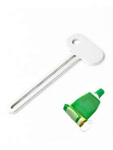 1pc Cartoon Frog Toothpaste Squeezer, Pink Pig Toothpaste Dispenser, Toothpaste/Lotion/Cream Squeezer, Manual Squeeze Tube Roller For Toothpaste, Lotion, Hair Dye, Ointment, Stainless Steel Toothpaste Squeezer - Multicolor - View 7