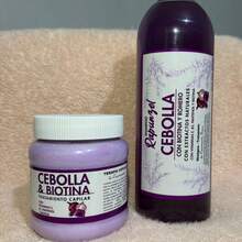 KIT DE 2PZ DE SHAMPOO Y MASCARILLA DE CEBOLLA CON ROMERO Y BIOTINA PARA EL CRECIMIENTO DEL CABELLO - Morado - Ver 3