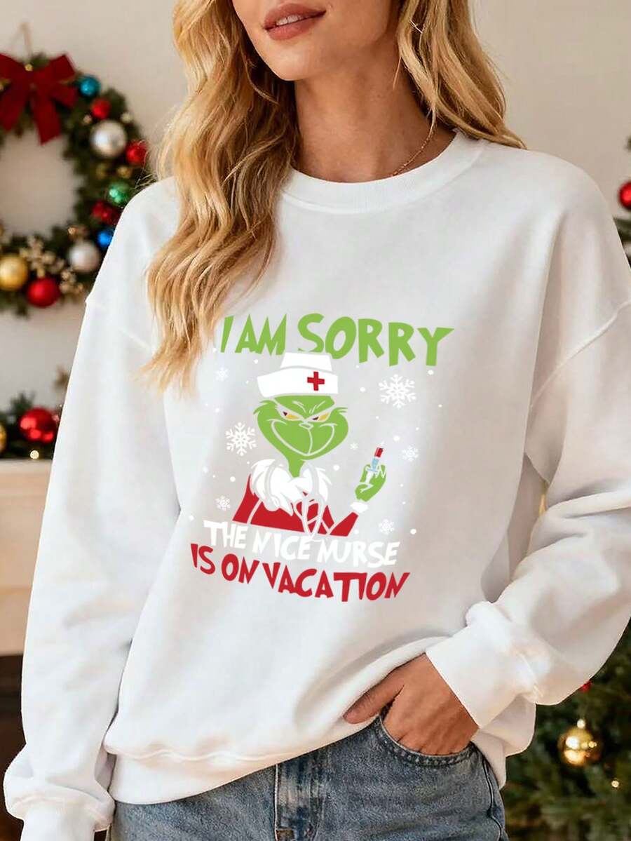 Women Plus Size Sports Sweatshirts - White - View 1