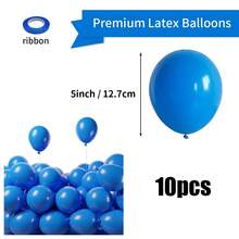 10/20/30/50/80pcs Blue Latex Party Balloons - 5/10/12/18 Inch Round Helium Dark Blue Balloons For Birthday Wedding Graduation Shower Gender Reveal Baseball Nautical Retirement Bachelorette Patriotic Party Decorations - Dark Blue - View 8
