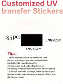 Transparent Crystal Sticker With Logo, Customized UV Transfer Film, Transparent Waterproof Printed Sticker, Suitable For Packaging Boxes, Greeting Cards, Weddings, Birthdays, Etc. - Multicolor - View 6