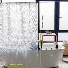 1pc Clear Shower Curtain, Thicken Buttonhole Partition Curtain For Bathroom Home Bathroom Decor Fall Decor Bathroom Accessories Back To School - Clear - View 15