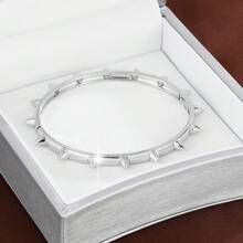 1 pieza Brazalete de mujer con diseño liso y creativo con forma de remache - Multicolor - Ver 6