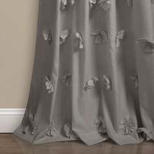 Decor Cortina Riley color marfil, 213 x 132 cm - Gris - Ver 3