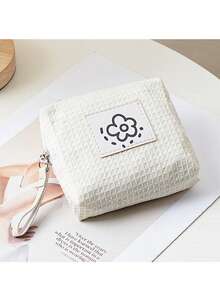 Mini Cute Cartoon Coin Purse, Portable Lipstick/Cosmetic Bag, Earphone Cable Organizer, Suitable For Vacation, Beach, Bathroom, Bedroom, Large Capacity