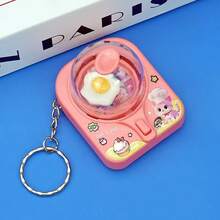 2025 New Mini Creative Cute DIY Surprise Egg Machine Keychain Frying Pan Stress Relief Toy Bag Pendant Gift, Birthday Gift - Christmas Gift - Gift - Perfect Gift - Gift - Multicolor - View 9