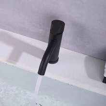 Bathroom Sink Faucet Single Hole Black Basin Mixer Tap Hot And Cold Stainless Steel Basin Mixer Tap Bathroom Accessories Bathroom Tools - Multicolor - View 5