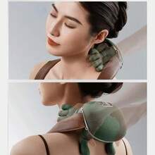 Massageador Portatil Sem Fio Ponta Dedos Relaxante liberaçao Miofascial Alivia Dores Tensao Musculo Relaxante Estresse - Verde - Visão 6