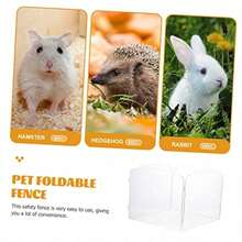 ASVICASKY Valla Plegable Transparente para Gatos y Hamsteres Corral para Cobayas para Exteriores como Casa para Erizos y Jaula para Conejos - Transparente - Ver 4