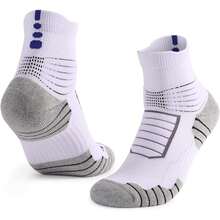 Calcetines de Baloncesto Genéricos, Calcetines Deportivos Transpirables para Exteriores, Calcetines de Correr para Hombres y Mujeres - Negro y verde - Ver 6